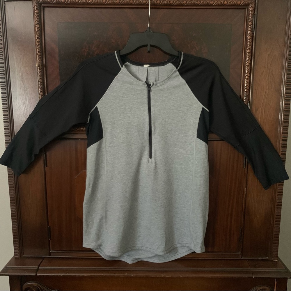 Lululemon 3/4Sleeve HalfZip BaseballTop